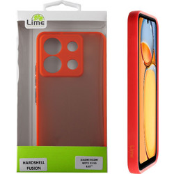 LIME HARDSHELL FUSION ΘΗΚΗ XIAOMI REDMI NOTE 13 5G 6.67in FULL CAMERA PROTECTION RED WITH BLACK KEYS LIME SUCCESSORIES