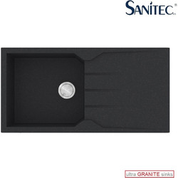 Sanitec Ultra Granite 811 Επικαθήμενος Νεροχύτης Γρανίτη Αντιστρεφόμενος Ματ Grafite 100x50cm
