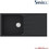 Sanitec Ultra Granite 811 Επικαθήμενος Νεροχύτης Γρανίτη Αντιστρεφόμενος Ματ Grafite 100x50cm