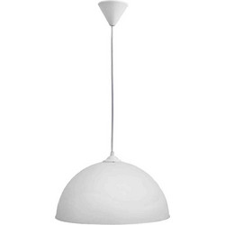 Heronia Lighting Κρεμαστό Φωτιστικό Οροφής Μονόφωτο E27 Λευκό Sfera-36 1/L 31-0935