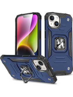 Wozinsky Ring Armor iPhone 15 Plus iPhone 15 Plus Ring Armor Case - Blue