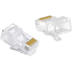 POWERTECH βύσμα RJ45 CAB-N352, Cat 6/6a UTP, modular, διάφανο, 50τμχ