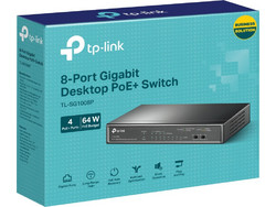 TP-Link TL-SG1008P Unmanaged L2 Switch με 8 Θύρες Ethernet 1Gbps