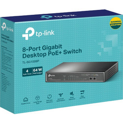 TP-Link TL-SG1008P Unmanaged L2 Switch με 8 Θύρες Ethernet 1Gbps