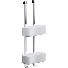 Σπογγοθήκη-Μπουκαλοθήκη Κρεμαστή Geesa Frame 8902-300 Chrome/White Matt