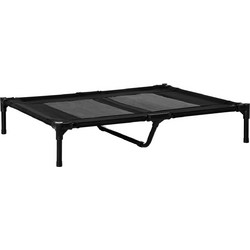 PawHut Υπερυψωμένο Κρεβάτι Σκύλου Μαύρο 91.5x76.2cm D04-033BK