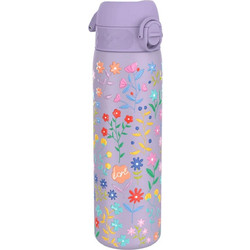 Ion8 Ditsy Floral Παιδικό Μπουκάλι Θερμός Ανοξείδωτο BPA Free με Καλαμάκι Λιλά 500ml