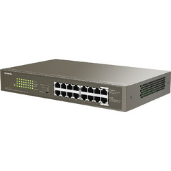 Tenda TEG1116P-16-150W Unmanaged L2 Switch με 16 Θύρες Ethernet 1Gbps