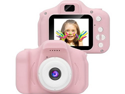 Children Mini Camera Compact Φωτογραφική Μηχανή 3MP Με Οθόνη 2'' Ροζ (Ελληνικό Μενού)