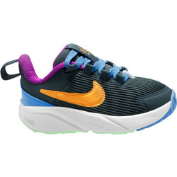 Nike Star Runner 4 Παιδικά Αθλητικά Παπούτσια για Τρέξιμο Πετρόλ DX7616-300