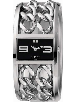 Esprit Double Dash Γυναικείο Ρολόι με Ασημί Μεταλλικό Μπρασελέ ES101112003