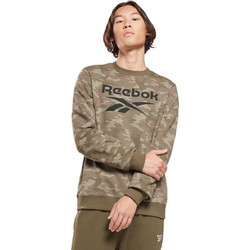 Reebok Identity Camo Big Logo Crew Sweatshirt Ανδρικό Αθλητικό Φούτερ Χακί HE8173