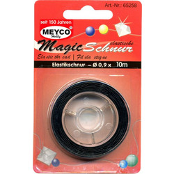 Κορδόνι ελαστικό μαύρο Meyco 0.6mmx10m 65257