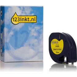 Συμβατή Ταινία Dymo S0721620 / 91202 4m x 12mm Yellow (123ink)