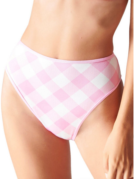 BLU4U Barbie Checks Ψηλόμεσο Bikini Slip Ροζ 22365142-10
