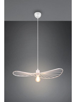 Reality Lighting Chapeau Κρεμαστό Φωτιστικό Οροφής Μονόφωτο E27 Λευκό R31451031