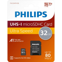 Philips microSDHC 8GB Class 10 U1 UHS-I + Adapter