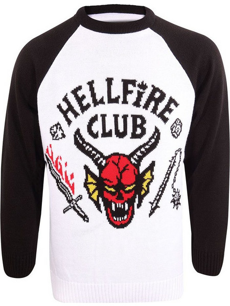 Stranger Things Sweatshirt Christmas Jumper Hellfire Club (L)