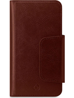 Celly Θήκη Wallet Duomo με Μαγνήτη για Smartphone έως 5.8" Καφέ DUOMOXLBR
