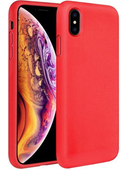 Back Cover Θήκη Λεπτής Σιλικόνης Matte για iPhone Xs Max Κόκκινο