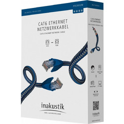 Inakustik S/FTP Cat.6 Καλώδιο Δικτύου Ethernet 1m Blue