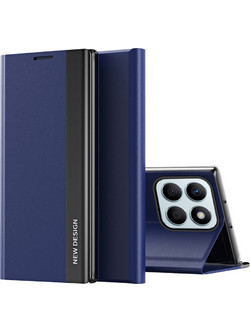 Θήκη Honor X8b New Design Leather Stand Cover από συνθετικό δέρμα μπλε σκούρο