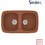 Sanitec Classic 312 Επικαθήμενος Νεροχύτης Γρανίτη Ματ Granite Terracotta 82x50cm