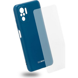 EGOBOO Natural Collection backcover for Xiaomi Redmi Note 10S, Sky Blue +Tempered Glass