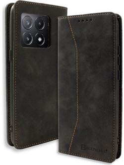 Bodycell Book Case Θήκη Πορτοφόλι Black (Xiaomi Poco X6 Pro 5G)