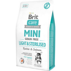 Brit Care Mini Grain Free Light & Sterilised with Rabbit & Salmon 7kg