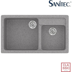 Sanitec Classic 317 Επικαθήμενος Νεροχύτης Γρανίτη Ματ Granite Grey 90x51cm