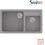 Sanitec Classic 317 Επικαθήμενος Νεροχύτης Γρανίτη Ματ Granite Grey 90x51cm