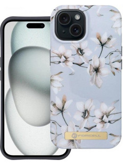 Θήκη κινητού Forcell F-Protect Mirage Compatible with MagSafe for iPhone 15 Spring Flowers Blue