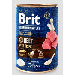 Brit Premium By Nature Adult with Beef & Tripe 400gr