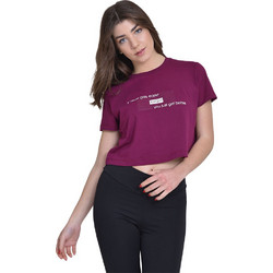 Target Γυναικείο Αθλητικό Crop Top Μωβ S23/65612-03
