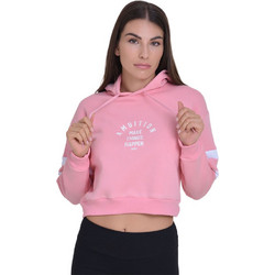 Target Γυναικείο Αθλητικό Crop Top με Κουκούλα Φούξια W24/66408-02