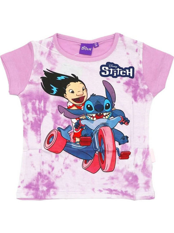 Παιδική Μπλούζα Κοντομάνικη Lilo - Stitch Μοβ Χρώμα