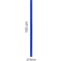 ΣΩΛΗΝΑΣ ΣΙΛΙΚΟΝΗΣ ΜΠΛΕ Φ16 ΜΗΚΟΣ 100cm SIMONI RACING - 1 τεμ