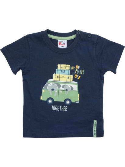 Βρεφική μπλούζα for Funky Kids αγόρι 6-24 μηνών 123-805105-2 Μπλε