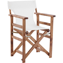 FreeBox Καρέκλα Σκηνοθέτη Ξύλινη Λευκή FB910368.60