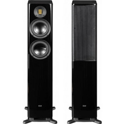 Elac Solano BS287.2 Ζεύγος Ηχείων Hi-Fi Δαπέδου 170W 2.5 Δρόμων Black Gloss