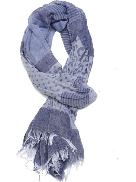 B&apos,Πασμινα, με λεοπαρ τυπωμα 30-501-008 067 BLUE