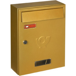 Γραμματοκιβώτιο Viometal Αθήνα 801 Χρυσό 33x10x26cm