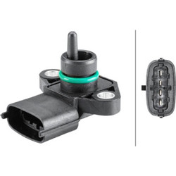 Hella Aισθητήρας, Πίεση Υπερπλήρωσης - 6PP 358 152-211