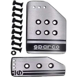 Πεταλίερα αυτοκινήτου 2 τμχ. SPARCO HW-0305S ασημί χρώμα
