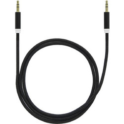 LAMTECH AUDIOCABLE BRAIDED 1m 3.5mm to 3.5mm BLACK
