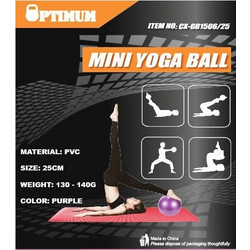 MINI YOGA BALL 25CM ΜΟΒ