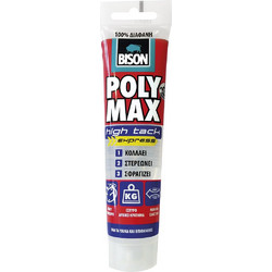BISON POLYMAX HIGH TACK EXPRESS ΚΟΛΛΑ ΣΕ ΣΩΛΗΝΑΡΙΟ 115GR CRYSTAL 28207
