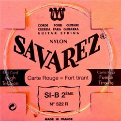 Savarez 522R B Red Χορδή Κλασικής Κιθάρας B Nylon Hard Tension
