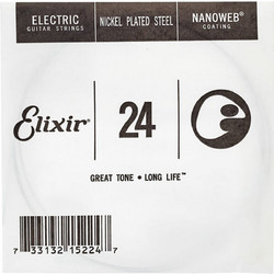 Elixir Strings NPL024 Nanoweb Χορδή Ηλεκτρικής Κιθάρας Nickel Plated Steel 24V"